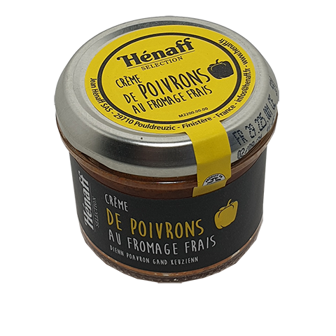 Crème de poivrons au fromage frais
