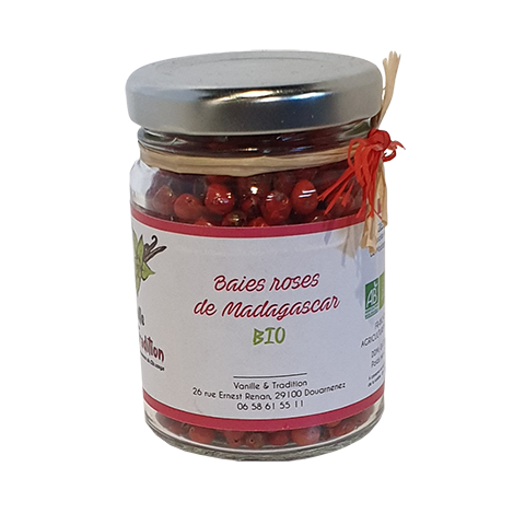 Baies roses bio de Madagascar