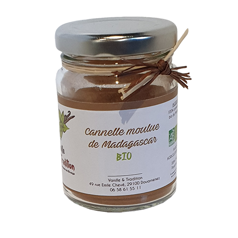 Canelle moulue bio de Madagascar