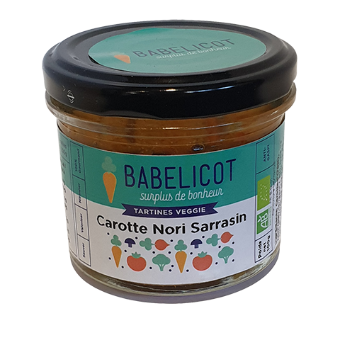 Tartinable carotte nori sarrasin