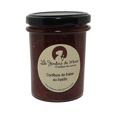 Confiture de fraise au basilic