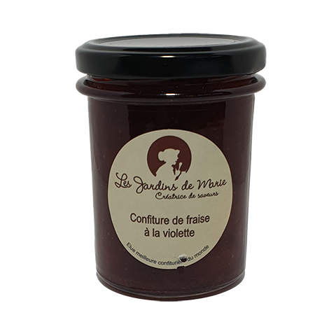 Confiture de fraise à la violette